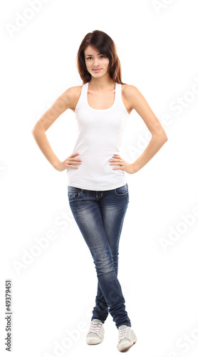Photo: Full length shot of an attractive teenage girl Full length shot of an attractive teenage girl