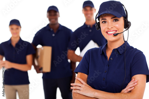 Photo: professional courier service despatcher and staff professional courier service despatcher and staff