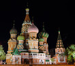 Night St. Basil Cathedral