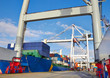 Goliath crane loading of goods