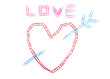 Photo: Heart symbol from paper clips Heart symbol from paper clips