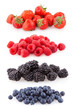Foto: raspberries, strawberries, blueberries and blackberries raspberries, strawberries, blueberries and blackberries