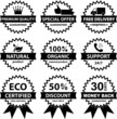 Collection of labels B&W- for sellers