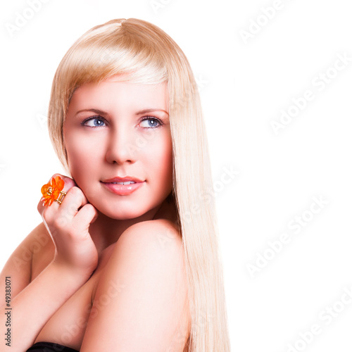 Photo: attraktive junge blonde Frau attraktive junge blonde Frau