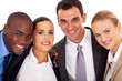 young business team closeup portrait