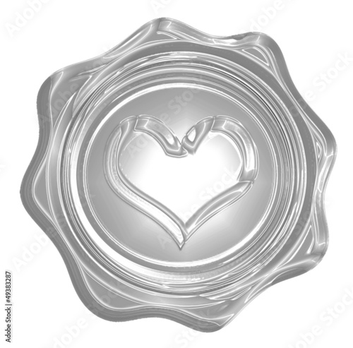 Illustration: Metallic heart Metallic heart