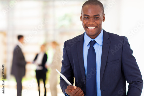 Photo: handsome african american businessman handsome african american businessman