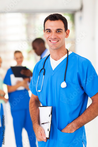 Photo: smart medical doctor portrait in hospital smart medical doctor portrait in hospital
