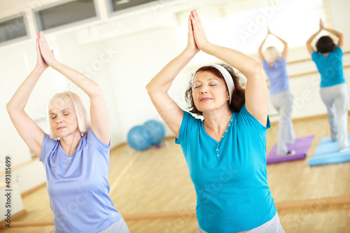 Photo: Relaxing exercise Relaxing exercise