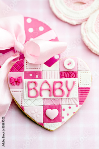 Photo: Baby shower cookie Baby shower cookie