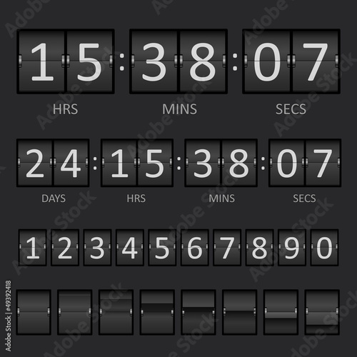 Vector: Scoreboard Countdown Timer Scoreboard Countdown Timer