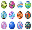 Colorful easter eggs