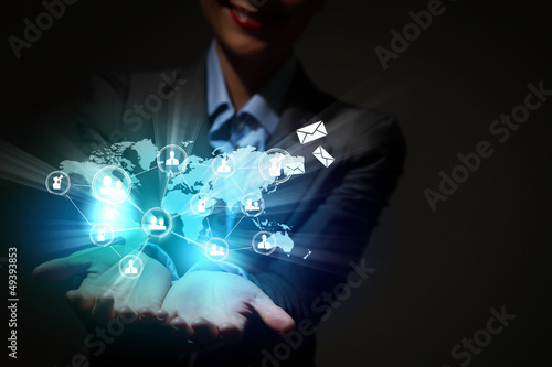 Photo: Modern wireless technology and social media Modern wireless technology and social media