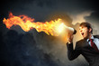 businessman with megaphone