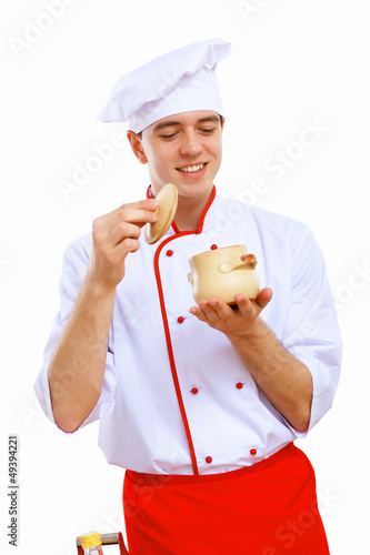 Photo: Young cook preparing food Young cook preparing food