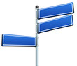 Richtungsweisend. Straßenschild,Businesskonzept, Businessplan,