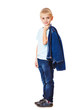 Boy in denim clothing