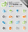 Stickers - Logistic and Shipping icons