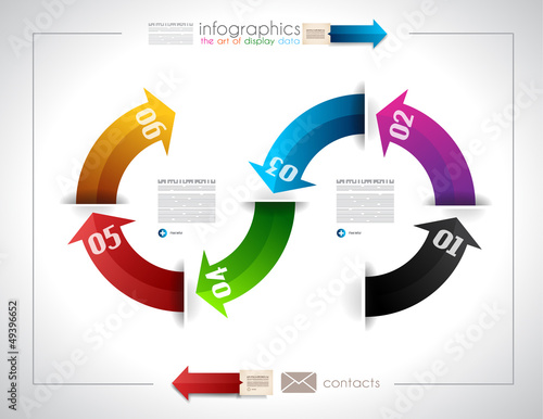 Vector: Infographic template design - Original geometrics Infographic template design - Original geometrics