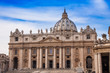 St. Peter's Basilica in Vatican City in Rome, Italy.