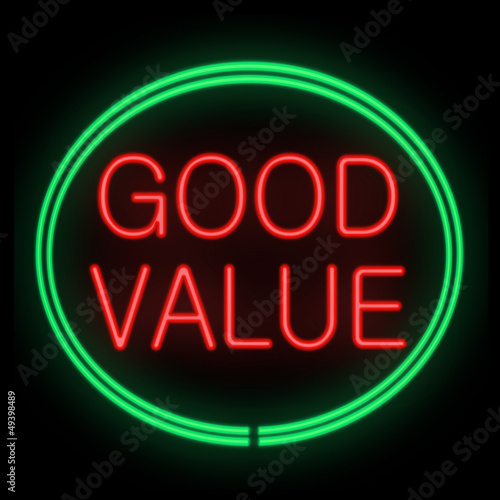 Illustration: Value for money. Value for money.