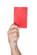 Soccer Referee Showing Yellow Card