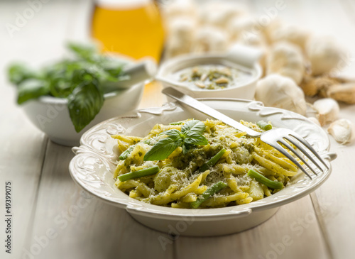 Photo: pesto trofie typical genoa recipe pesto trofie typical genoa recipe