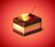 Cherry lemon cake