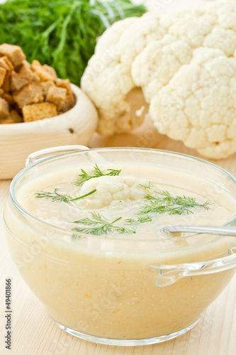 Photo: Soup Cream of cauliflower Soup Cream of cauliflower