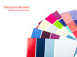 Photo: Color palette isolated on white with text space Color palette isolated on white with text space