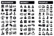 business, money and people icon