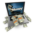 Online money, dollars