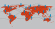 Netzwerke, global, Kommuniktion, Verbindung
