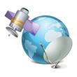 Vector concept of satellite technology