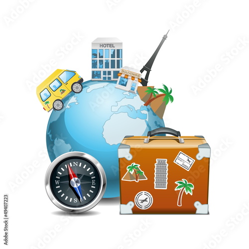 Vector: Vector travel concept Vector travel concept
