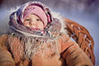 Photo: Baby girl's portrait in old russian style Baby girl's portrait in old russian style