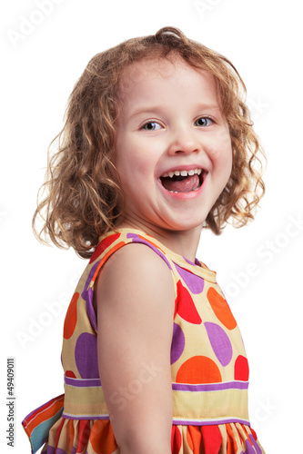 Photo: Happy girl in a good mood Happy girl in a good mood