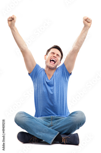 Photo: Excited young man Excited young man
