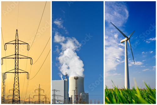 Photo: Energieerzeugung Collage Energieerzeugung Collage