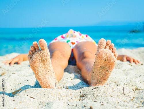 Photo: Girl On Sand Girl On Sand