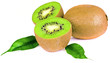 Foto: Kiwi slice isolated on white Kiwi slice isolated on white