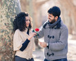 Happy Young Couple on Valentine's Day