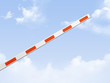 Opened Road Barrier and Clear Sky