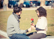 Happy Young Couple on Valentine's Day