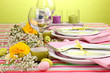 Easter table setting