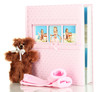 Baby photo album isolated on white