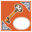 vector illustration of a key