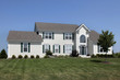 Home with green shutters