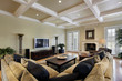 Family room with fireplace