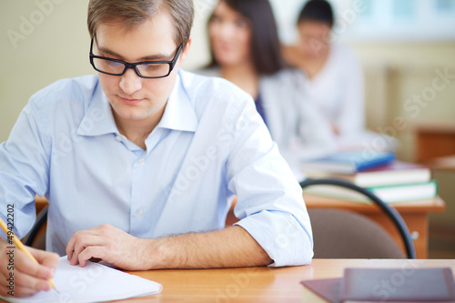 Photo: Writing test Writing test